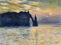 Monet, Claude Oscar - Etretat, Sunset